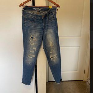 American Eagle Super Stretch Jegging Distressed